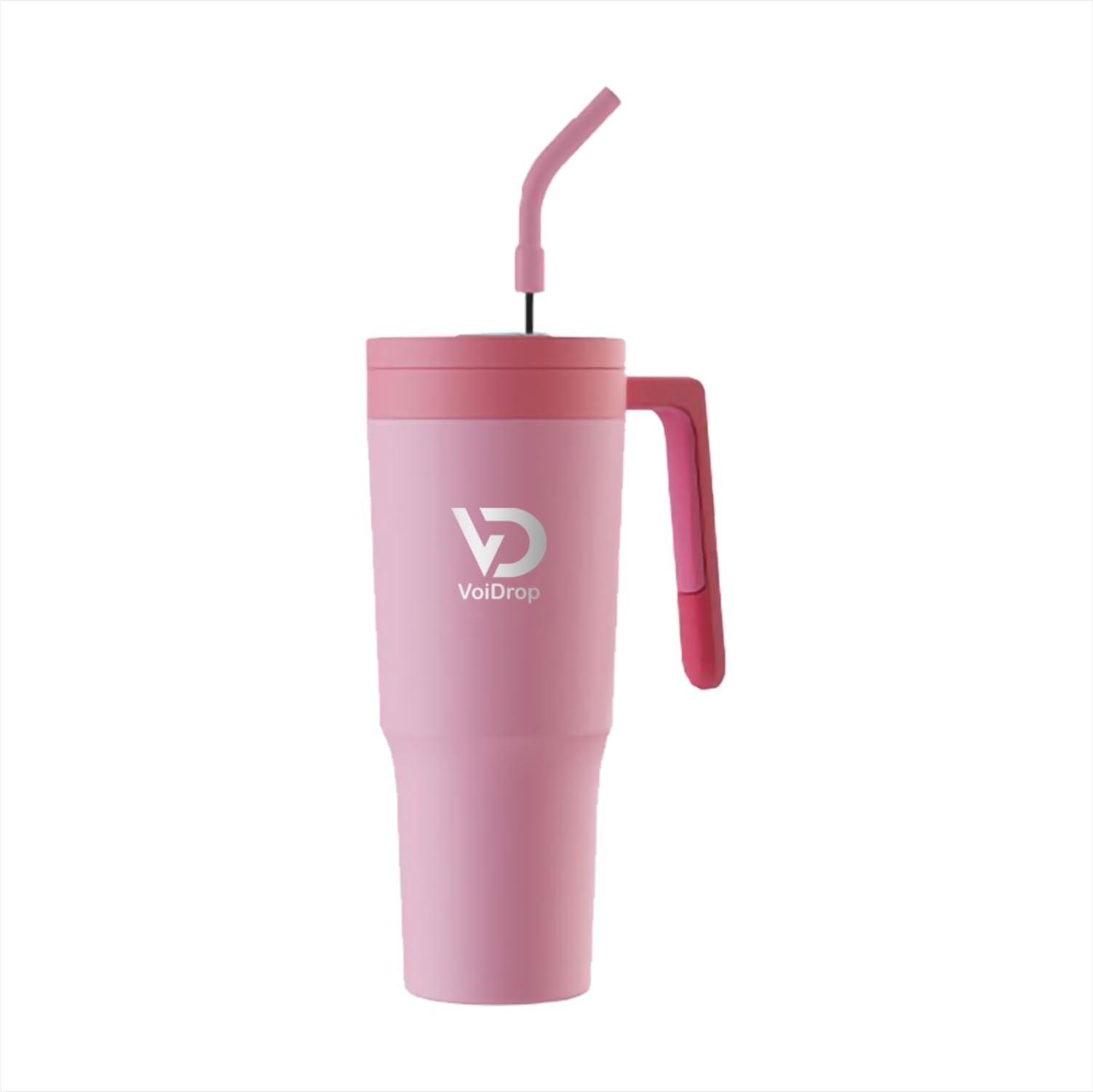 Voidrop Quencher H2.0 FlowState Stainless Steel Vacuum, 1200ml Straw Lid, Stainless Steel Insulated Travel Mug- Modern Insulated Tumblers Cupholder Friendly Keeps Cold for 24 Hours, (bubblegum pink)