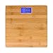 BFGCVA Home-Digital-Badezimmerwaage Bambus-Plattform LED Anzeigen hoher Empfindlichkeit max 180kg resistenter umweltfreundlicher