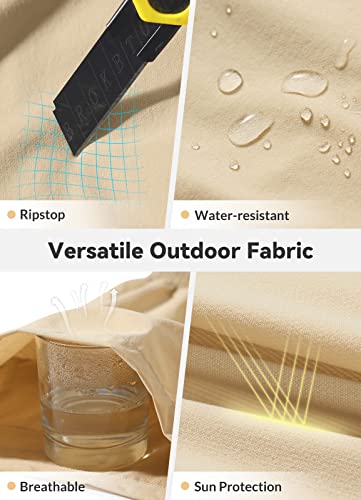 Baleaf Women's 5" Athletic Shorts High Waisted Quick Dry With Cargo Pockets Hiking Climbing Summer Shorts-Khaki-M #TOP5