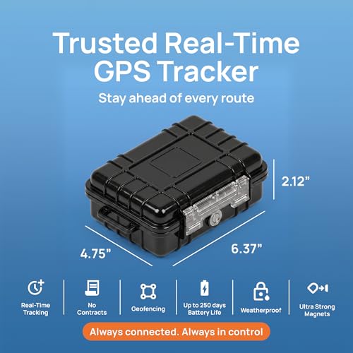 Image of Brickhouse Security GPS Car Tracker - Hidden Tracker for Vehicles - Long Lasting Battery 140-Day LTE GPS Tracking Device for Vehicles with Magnetic Case & Extended Battery - Subscription Required