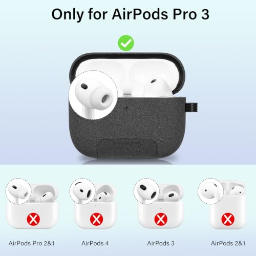 Image of Magnetic Lock Lid Case Compatible with AirPods Pro 3 | Built-in Phone Stand, MagSafe Ready, Shockproof Protective Cover with Lanyard