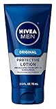 NIVEA MEN Original Protective Face Lotion, SPF 15, 2.5 oz Tube (Pack of 3)