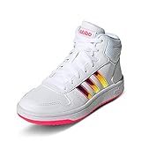 adidas high heels sneakers  adidas Unisex-Kinder Hoops MID 2.0 K Sneaker, Ftwbla/Ftwbla/Rossen, 38 2/3 EU