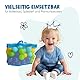 alldoro 60382 100 Bälle für Bällebad aus Kunststoff, je 6 cm Durchmesser, bunt, für Kleinkinder, inkl. Netztragetasche
