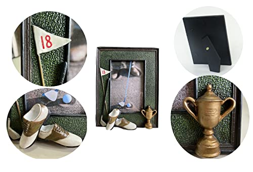 Luai Fashion 3D Golf Photo Frame Unique Handmade Golf Gifts For Golf Father/Men/Women/Dad/Mom (Black-2) #TOP4