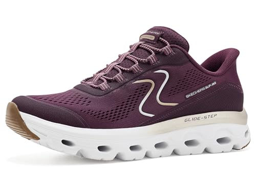 Skechers Go Run Consistent 2.0 Captiva - Scarpe da Ginnastica da Donna, Senza Lacci, Mani libere, Bugd=Bordeaux/Oro, 8