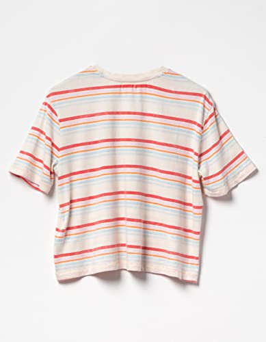 Billabong Womens Beach Street Pocket Tee T Shirt, Multi 1, X-Small Us #TOP3