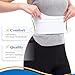 Pauline Broken Rib Brace for Women - Compression Chest Binder for Cracked Ribs Support & Chest Pain Relief - Rib Belt for Bruised Rib Cage (White, Fits 30”-45”)