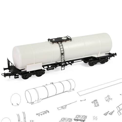 C8768JJ 1 Unit HO Scale 1:87 Blank Unpainted Unassembled European Style Coupler Oil Tank Wagon