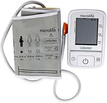 Diagram showing proper cuff placement on arm