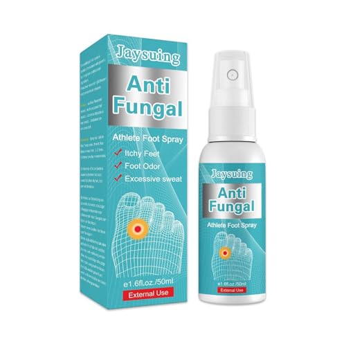 Atletas Pie Spray Tratamiento antifúngico para los pies Picazón Sudoración Peeling ampollas y eliminación de olores Ingredientes naturales Pie Tratamiento fúngico Spray 50ml