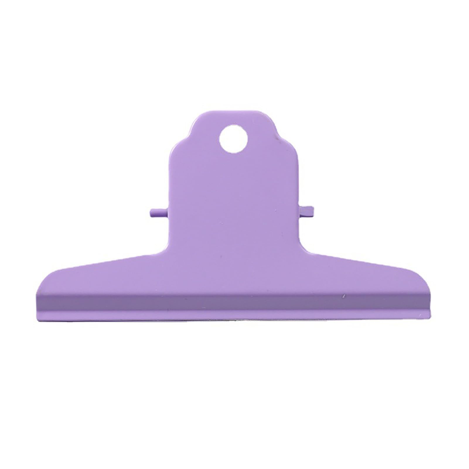 4 Inch Large Bull Paper Clips, Hangable Metal Hinge Clip File Clamps Money Binder Clamps for Home Office School(Purple)
