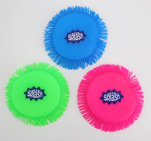 Graplan Frisbee Splash Disc, 3 Stück Wasser-Fliegenscheiben, Frisbee Splash Disco, Weiche Fliegenscheibe für Kinder, Wasserabsorbierender TPR-Schwamm