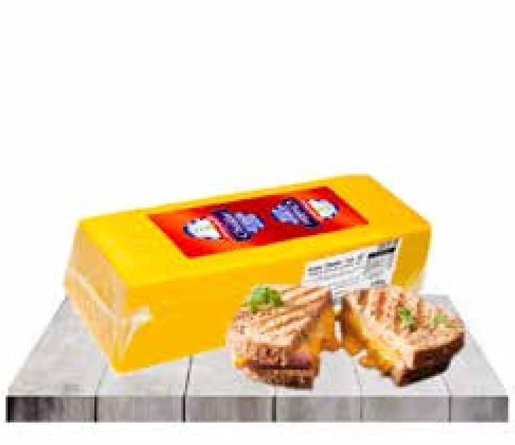 Formaggio Cheddar Barra 2,5 kg. Confezione da 6