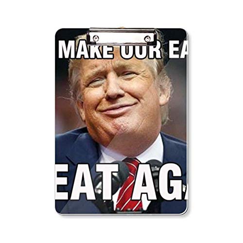 Carpeta portapapeles con imagen falsa del presidente estadounidense Trump A4