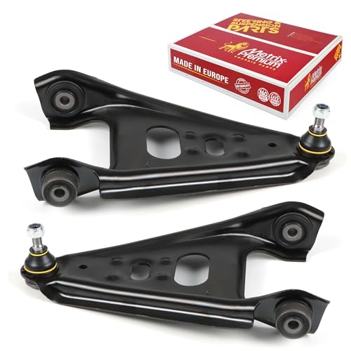 Metrix Premium Chassis Parts - 2 PC Front Lower Control Arm w Ball Joint & Bushing Assembly Kit Fits 2008-2015 Smart Fortwo, 2016 Smart Fortwo BATTERY EV (EV/BEV) Replacement CB39045, Made in Europe
