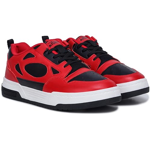 Image of ATHCO mens Og Sneaker|Memory Foam Comfort|Laceup|Casual Shoes for Men|Soft Trendy Shoes For men|Fashion Sneaker|Genz|Millennials|Alpha|Footwear|Lightweight|EasyCare|Comfortable|Dailyuse|Extrasoft|SlipResistant|Durable|EasyCare|Shoes For Men's & Boy's