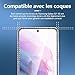 NEW'C Pack of 3 for Samsung Galaxy S21 5G for Tempered Glass (6.2 Inches), Scratch Free, 9H Hardness, HD Screen Protector, 0.26 mm Ultra Clear, Ultra Resistant