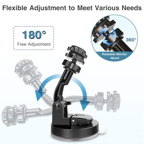 Image of Backup Camera Monitor Mount,(7 /9in)Upgraded Rear View Camera Display Monitor Suction Cup Holder, Rv Windshield Back Up Camera Screen Mounting Bracket,Car Rearview Reverse Cam Window Mount Kit