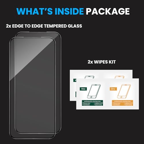 Image of ArmourPro Tempered Glass for Honor 200 Lite - 9H Anti Scratch Screen Protector, Edge to Edge Coverage, HD Clarity, Smooth Touch, Case Friendly | Black, Pack of 2