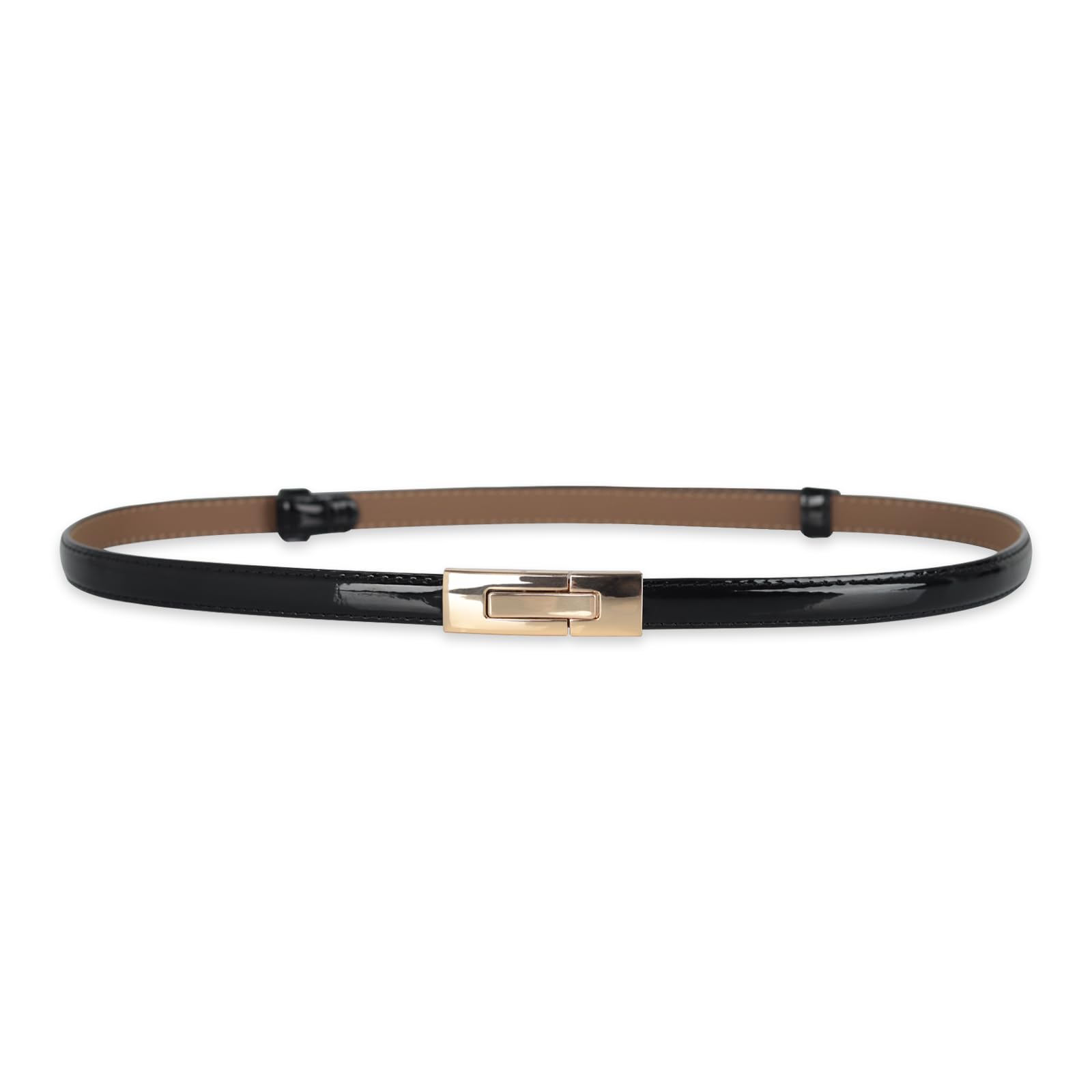 Women's Leather Belt with Buckle - Ideal for Dresses, Jeans, and Coats