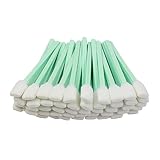 VANLAN 50pc 5.1" Square Rectangle Foam Cleaning Swab Sticks for Solvent Format Inkjet Printer Roland