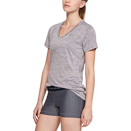 Image of Under Armour Womens Tech V-Neck Twist Short-Sleeve T-Shirt