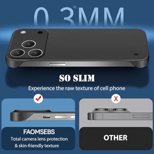 Coque rigide en PC iPhone 17 Pro ultra mince sans bordures à dissipation thermique