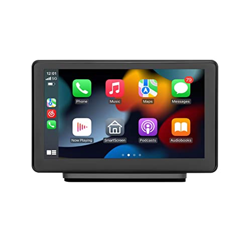 Coral Vision RX7 7-inch Portable CarPlay Smart Screen Dashboard of Wireless CarPlay Android Auto
