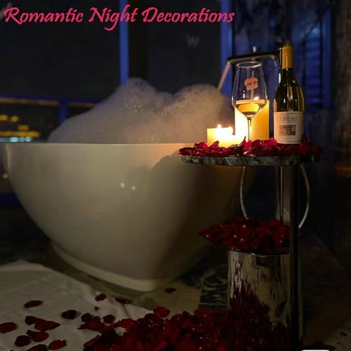Code Florist 14158739 2200 Pcs Dark-Red Silk Rose Petals For Valentine'S Day,Romantic Night,Wedding,Proposal Anniversary Flower Decorations thumb #3