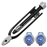 HARSKIYER 6 Inch Safety Wire Pliers with 50 FT & 25 FT Safety Wire, Chrome Vanadium Steel Safety Wire Twisting Tool for Aircraft, Machinery, Vehicles