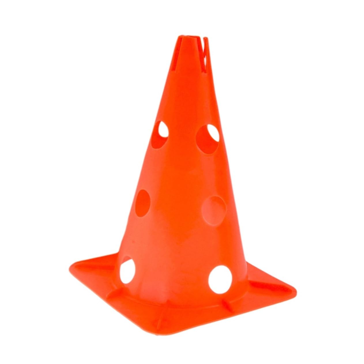 Toyvian 5pièces Cônes De Marquage à Fentes De Cônes pour Obstacle De Football Ajourés pour Signalisation De Patinage Et Entraînement Orange