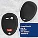 Keyless Entry Remote Car Key Fob Shell Cover Rubber Case for Hummer H3 Colorado Canyon L2C0007T