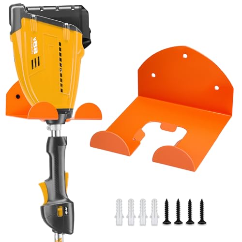 CCAENI Weed Eater Hanger，Weedeater Rack Garage Organizer Trimmer Rack, Garden Power Tool Hanger Weed Whackers Holder Wall Mounted for Grass Trimmer, Hedge Trimmer,Garage Trimmer,Garden Tools (1)