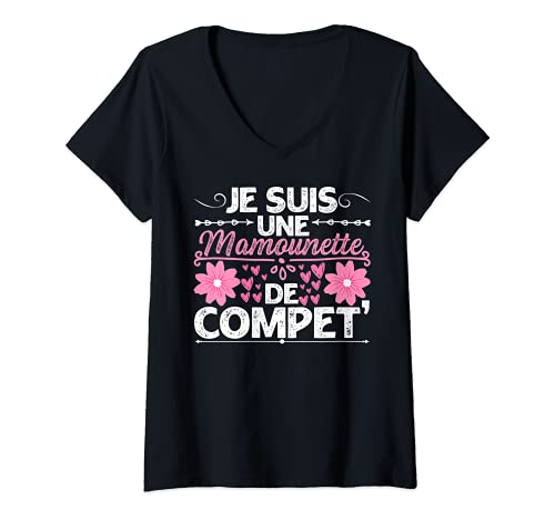 Femme Je Suis Une Mamounette De Compet Fête Des Mères Femme Cadeau T-Shirt Cover