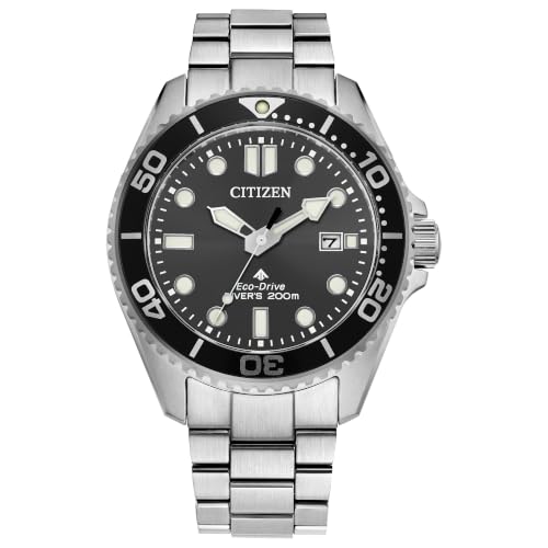 Image of CITIZEN Eco-Drive Promaster Dive Black Dial Stainless Steel Watch 41mm - BN0261-51E