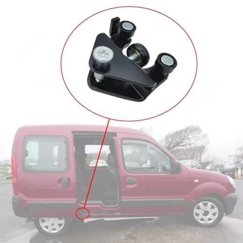 Rodillo inferior de puerta derecha deslizante para reparar ruidos y desalineación en Kangoo 98-11 3