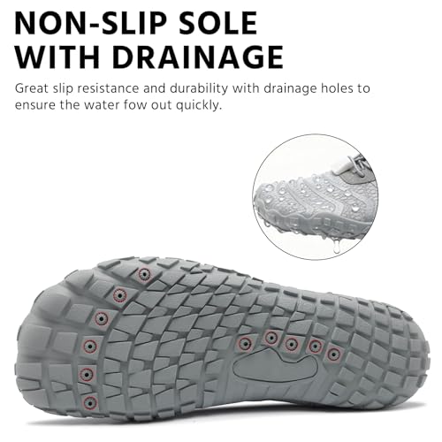 Image of EWUHA Barefoot Shoes Womens Mens Footwear for Walking Hiking with Wide Toe Box,Healthy & Non-Slip,Breathable Barefoot Vitality Water Shoes for Beach Pool Swim Outdoor (Unisex)