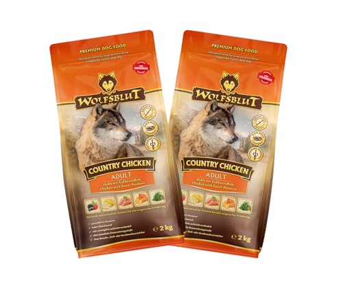 Wolfsblut Hund Adult | Trockenfutter | Multi Bundle | Mix Paket | Sparpaket | 2 x 2 kg | Verschiedene Sorten (2 x 2 KG, Country Chicken)