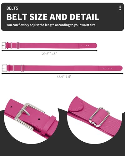 Image of QBK Toddler And Youth Baseball /Softball Belt For Boys And Girls | Kids Elastic Adjustable Uniform Belt - In Multiple Colors For Baseball, Softball, And Tee Ball
