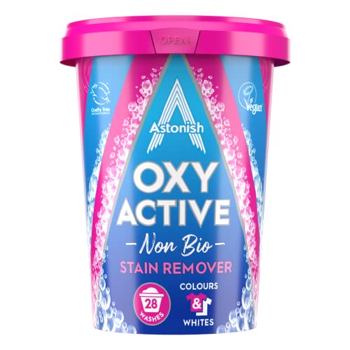 Astonish Oxy Active Détachant non bio – Élimine les taches, élimine les odeurs et éclaircit le tissu – 625 g