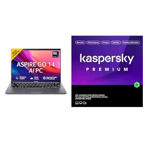 acer Aspire Go 14, Intel Core Ultra 5 125H (14th Gen),16GB DDR5 RAM/512GB SSD, WUXGA IPS, 14.0'/35.56 cm, Win 11, M + Kaspersky Premium 1 Device 1...