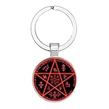 New 2024 Alucard Five-Pointed Star Fashion Keychain Glass Cabochon Five-Pointed Star Pendant Keychain Fashion Accessories Creative Gift