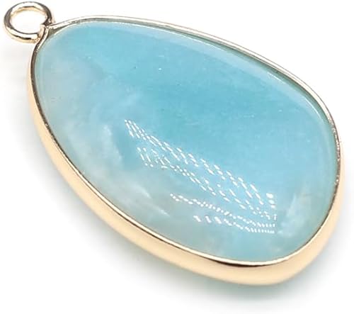 Miniatura 4 de LE SKY 5 colgantes de piedra de cristal natural, forma irregular de gota de agua, exquisitos dijes de ágata de cuarzo para hacer joyas y collares,