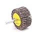 Yuhtech 16 Pcs Lamellenschleifer 50mm x 25mm x 6mm Fächerschleifer 2x 1 x 1/4 Schleifköpfe Körnung 80 für Entrosten, Entgraten, Schleifen Polieren