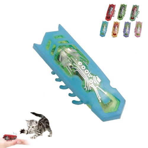 Imagen de Mini robot electrónico escarabajo divertido juguete para gatos