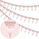 Funmemoir JGA Deko Frauen Rosegold Junggesellenabschied Braut Deko 3 Stück Mein JGA Banner Rosegold Vorbespanntes JGA Dreiecksfahnen-Banner für Junggesellenabschied JGA Braut Dekorationen