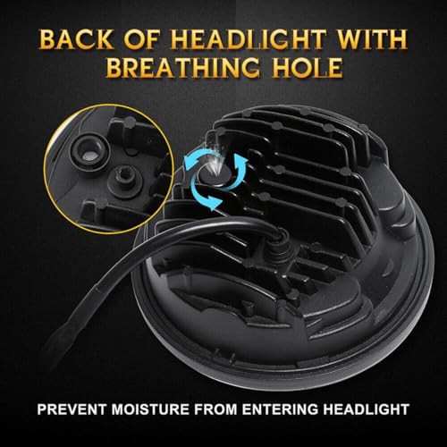Phare de moto LED 7 pouces pour rouler en sécurité en Harley Electra Glide - 6