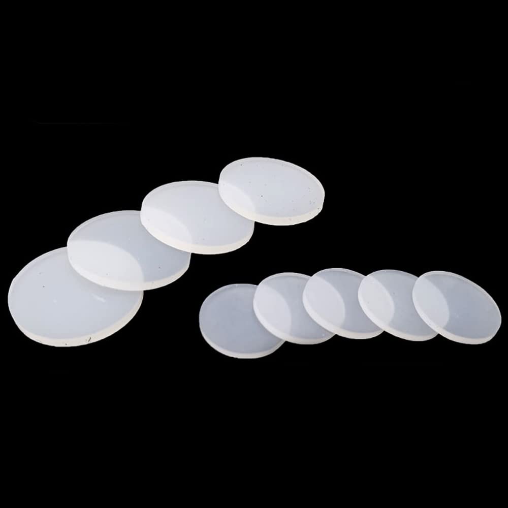 5/10 Stück Weiße Runde Silikonkautschuk-Dichtungsplatten, Durchmesser 30/40/50/60/70/80/90/100 Mm, Stärke 1/2/3 Mm/10Pcs/100Mm * 2Mm