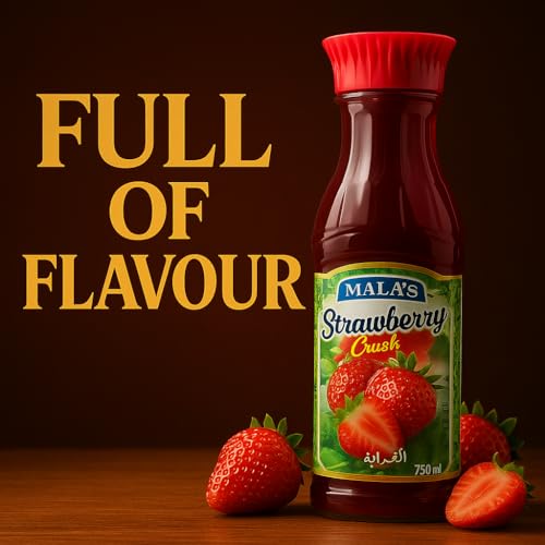 Image of Mala's Strawberry Crush, 750 Millilitre, Liquid (Pack of 2)